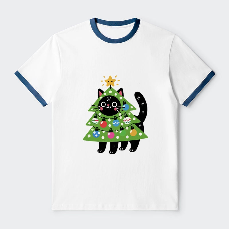 Tokyo-Tiger Christmas Tree Cat Trim T-Shirt