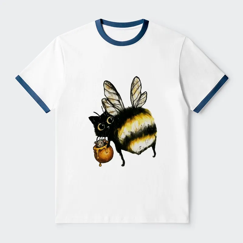 Tokyo-Tiger Cute Catbee Butt Trim T-Shirt