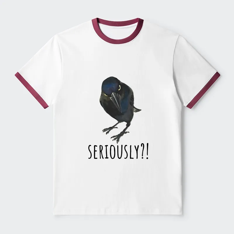 Tokyo-Tiger Raven's Question Trim T-Shirt