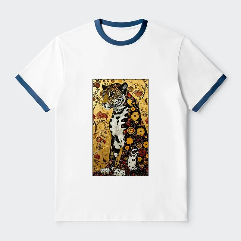 Tokyo-Tiger Magnificent Leopard Trim T-Shirt