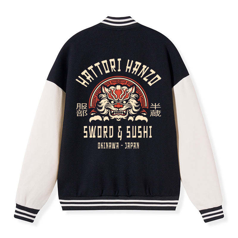 Tokyo-Tiger Hattori Hanzo Sword Embroidery Varsity Jacket