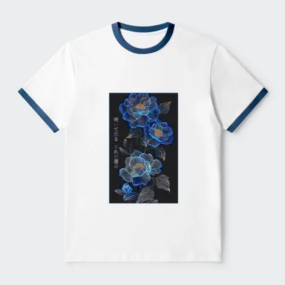 Tokyo-Tiger The Sea Of Flowers In The Darkness Trim T-Shirt