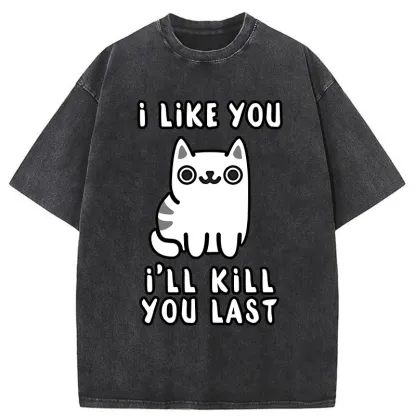 Tokyo-Tiger Cats And Humans Have A Love-hate Relationship Washed T-Shirt