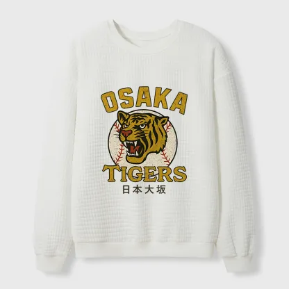 Tokyo-Tiger Funny Osaka Tigers Waffle Sweatshirt
