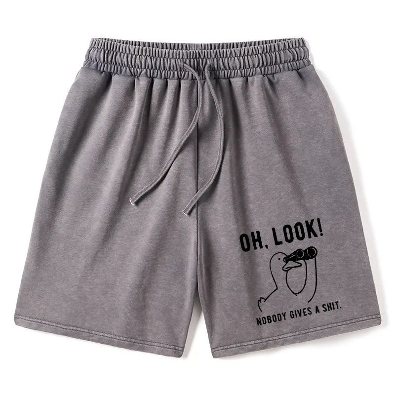 Tokyo-Tiger No One Cares About The Duck Washed Shorts