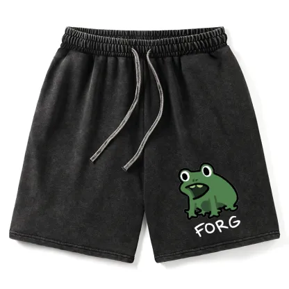 Tokyo-Tiger Funny Forg Japan Washed Shorts