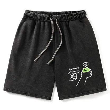 Tokyo-Tiger Dishonest Frog Washed Shorts