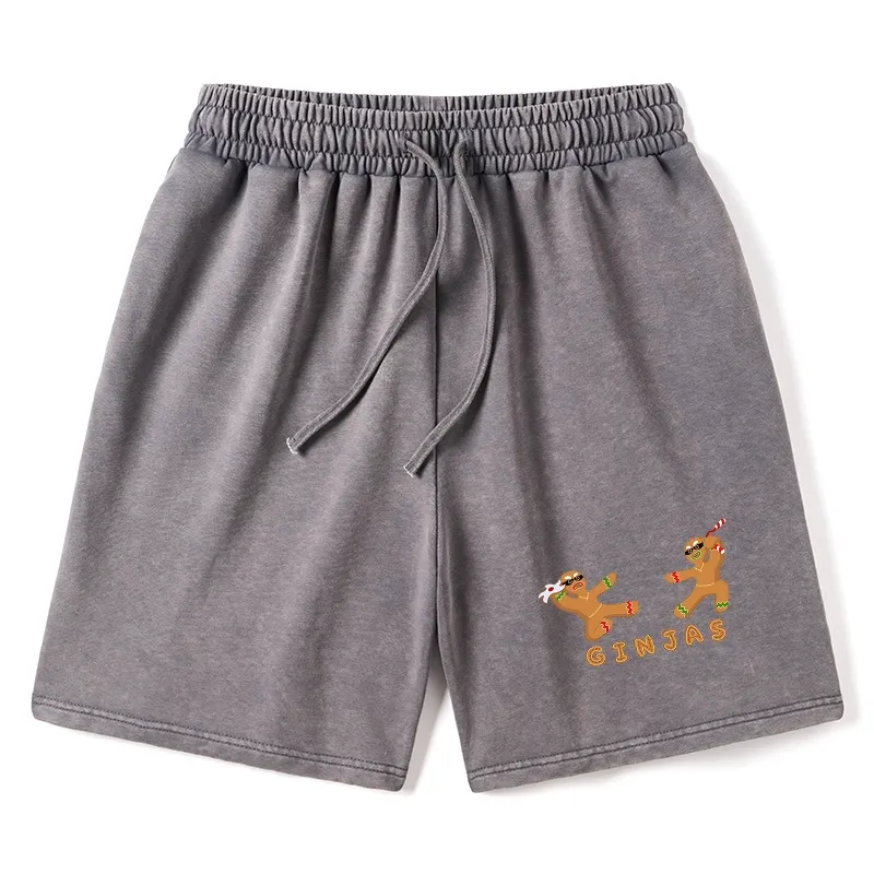 Tokyo-Tiger Gingerbread Ninja Washed Shorts