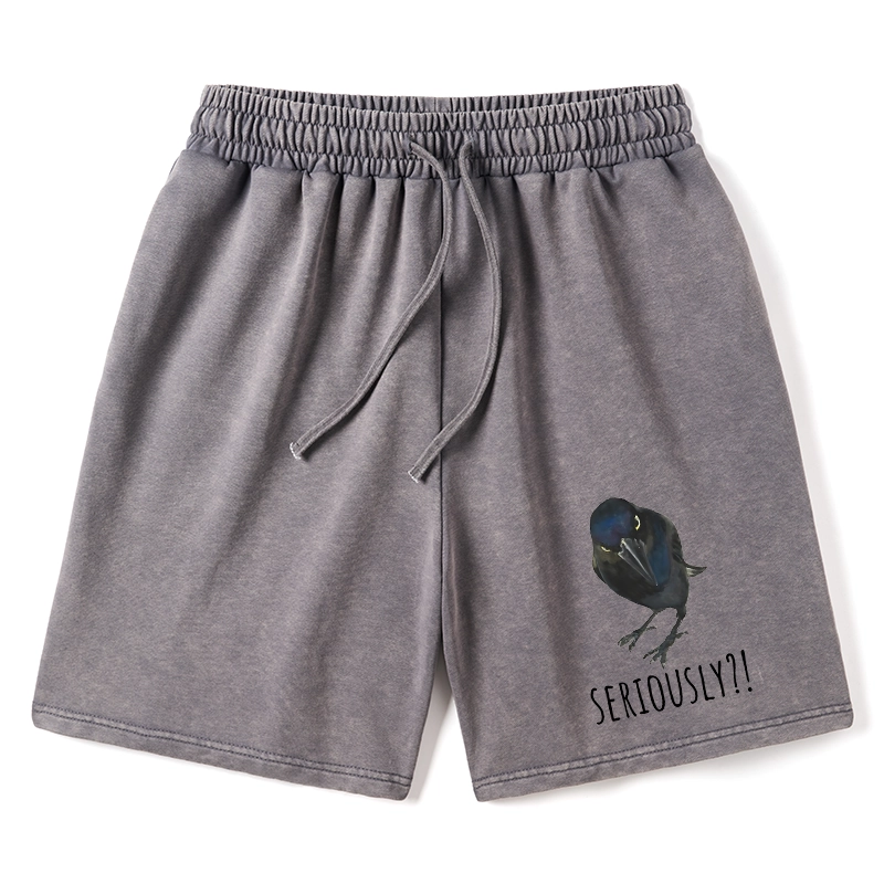 Tokyo-Tiger Raven's Question Washed Shorts