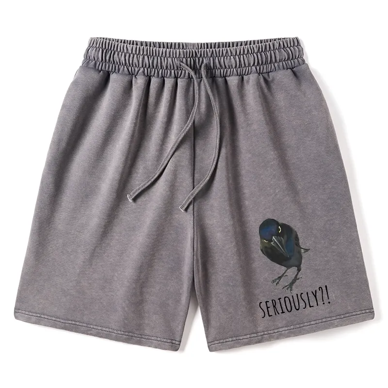 Tokyo-Tiger Raven's Question Washed Shorts Sale