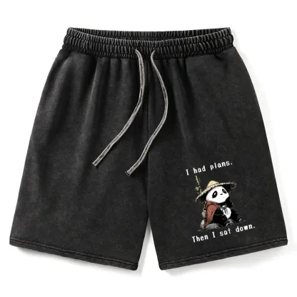 Tokyo-Tiger The Maybe Later Panda Washed Shorts