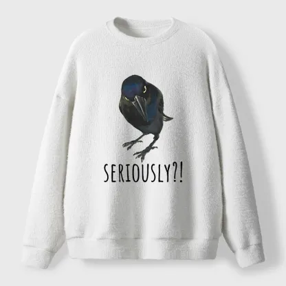 Tokyo-Tiger Raven's Question Fuzzy Sweatshirt