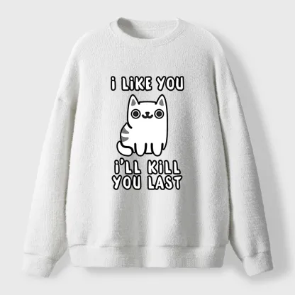 Tokyo-Tiger Cats And Humans Have A Love-hate Relationship Fuzzy Sweatshirt