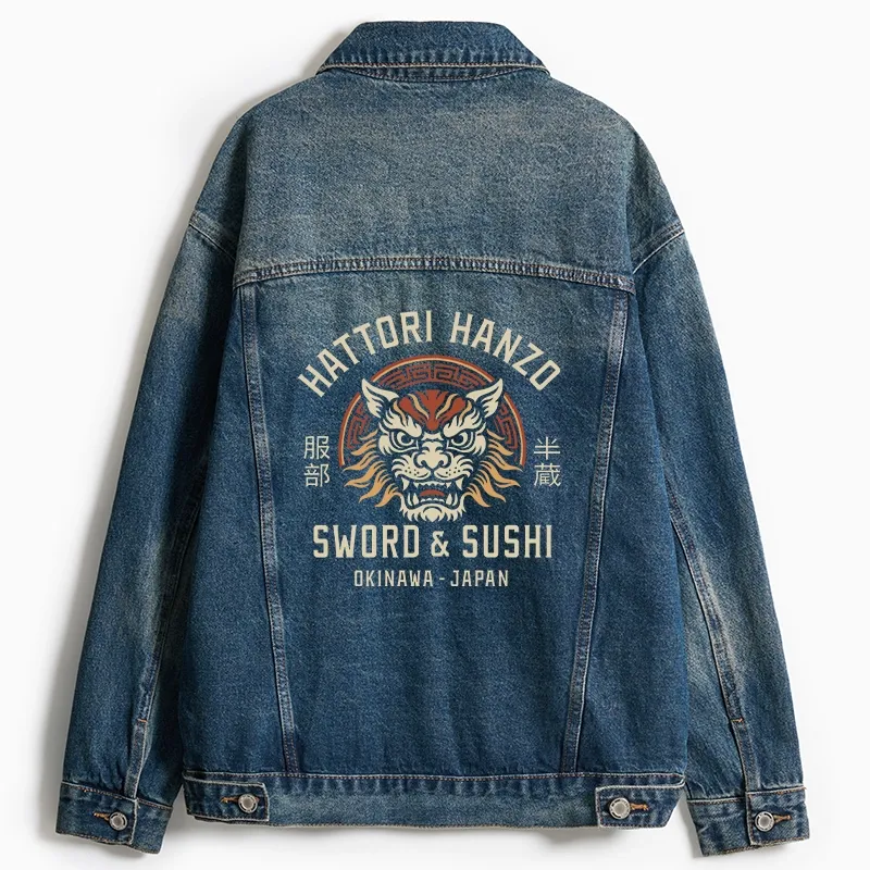 Tokyo-Tiger Hattori Lion Japanese Samurai Jean Jacket