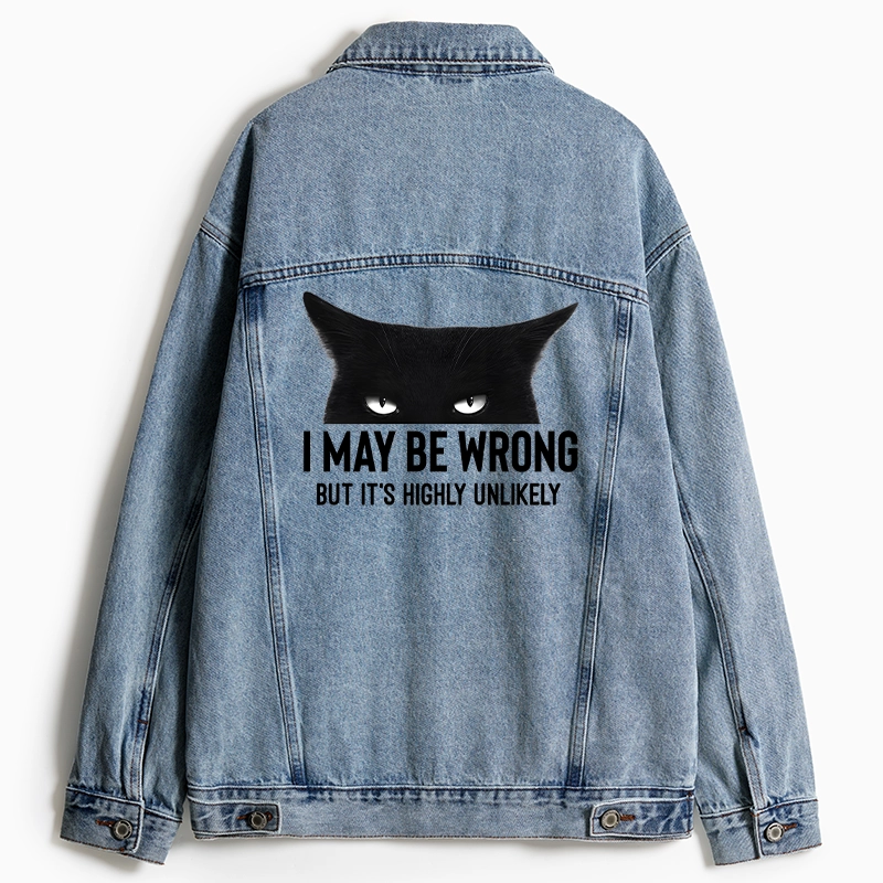 Tokyo-Tiger Cat Can Do No Wrong Jean Jacket