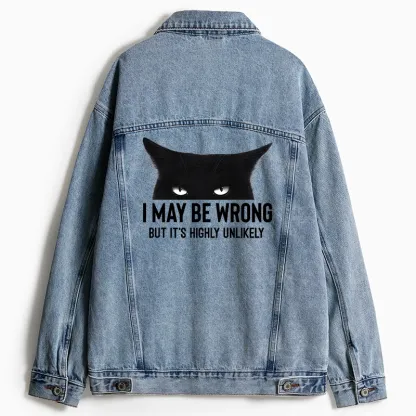 Tokyo-Tiger Cat Can Do No Wrong Jean Jacket