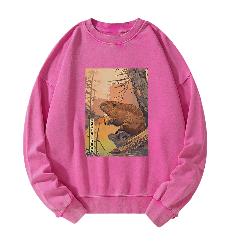 Tokyo-Tiger Beaver By The River Washed Sweatshirt
