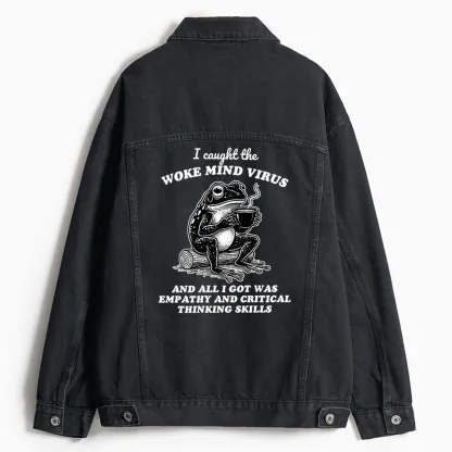 Tokyo-Tiger Awakened Thinking Virus Frog Jean Jacket
