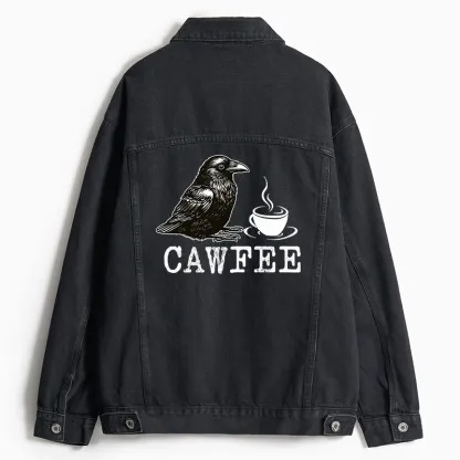 Tokyo-Tiger Cawfee Funny Japan Meme Jean Jacket