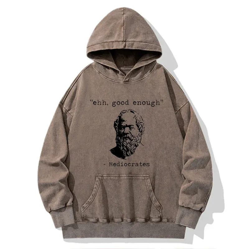 Tokyo-Tiger Mediocrates Meme Washed Hoodie