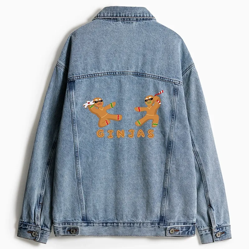 Tokyo-Tiger Gingerbread Ninja Jean Jacket