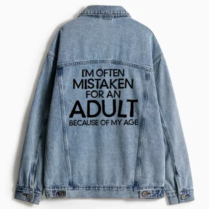 Tokyo-Tiger Old In Age But Young At Heart Jean Jacket