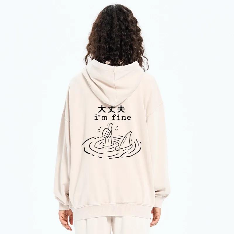 Tokyo-Tiger People In Danger Washed Zip Hoodie