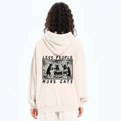 Tokyo-Tiger Cat Sacrifice Ceremony Washed Zip Hoodie