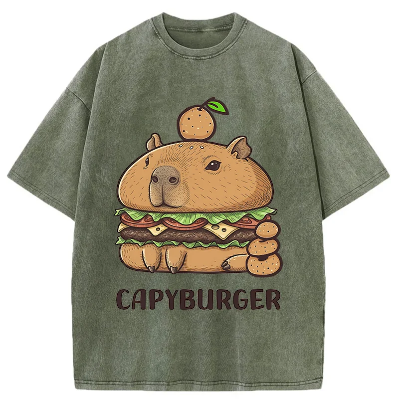 Tokyo-Tiger Capyburger Washed T-Shirt