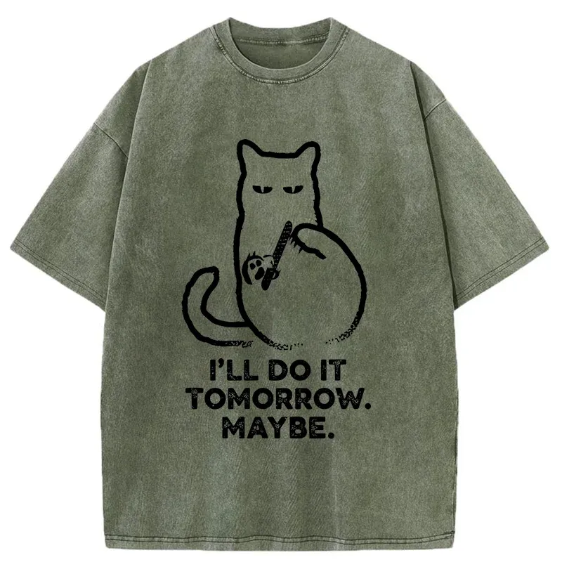 Tokyo-Tiger Do It Tomorrow Washed T-Shirt