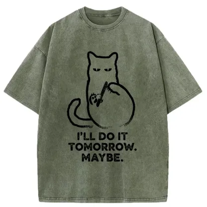 Tokyo-Tiger Do It Tomorrow Washed T-Shirt