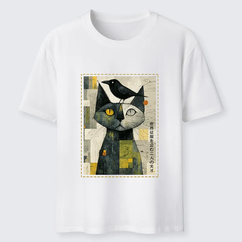 Tokyo-Tiger The Cat And The Crow Are Planning To Rule The World Classic T-Shirt