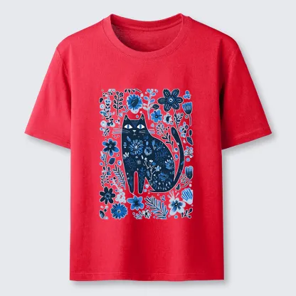 Tokyo-Tiger A Cat Among Flowers Classic T-Shirt