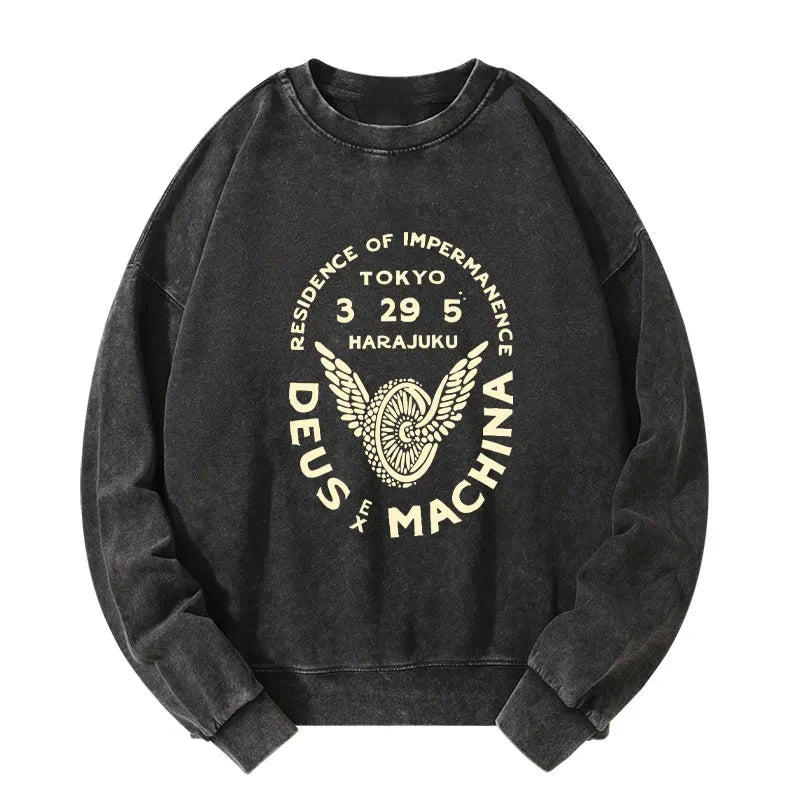 Tokyo-Tiger Deus Ex Machina Tokyo Washed Sweatshirt