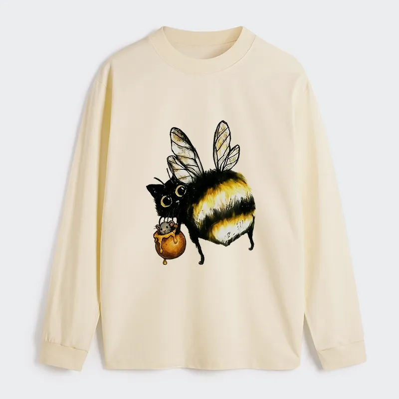 Tokyo-Tiger Cute Catbee Butt Classic Long Sleeve T-Shirt