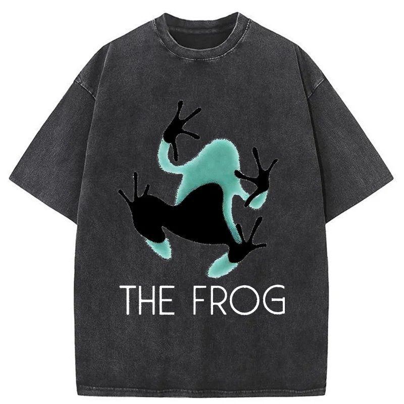 Tokyo-Tiger Frog Lying On Clothes Washed T-Shirt