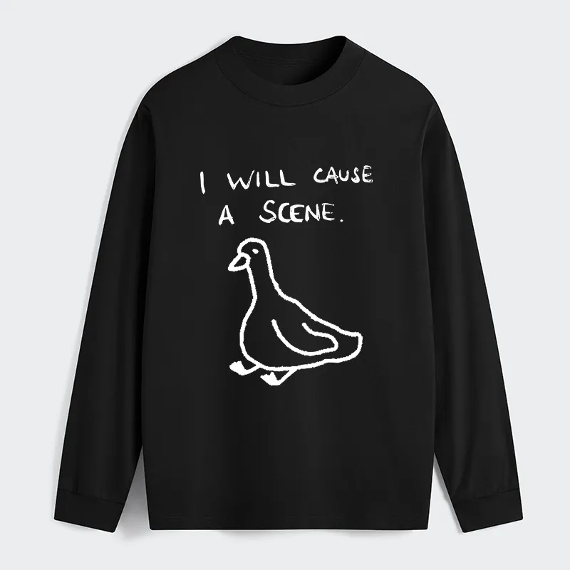 Tokyo-Tiger Stupid Goose Funny Japan Retro Classic Long Sleeve T-Shirt