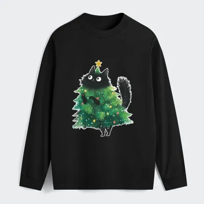 Tokyo-Tiger Christmas Tree Cat Japan Classic Long Sleeve T-Shirt
