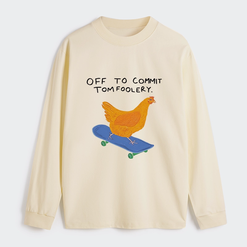 Tokyo-Tiger Chicken Was About To Do Something Bad Classic Long Sleeve T-Shirt