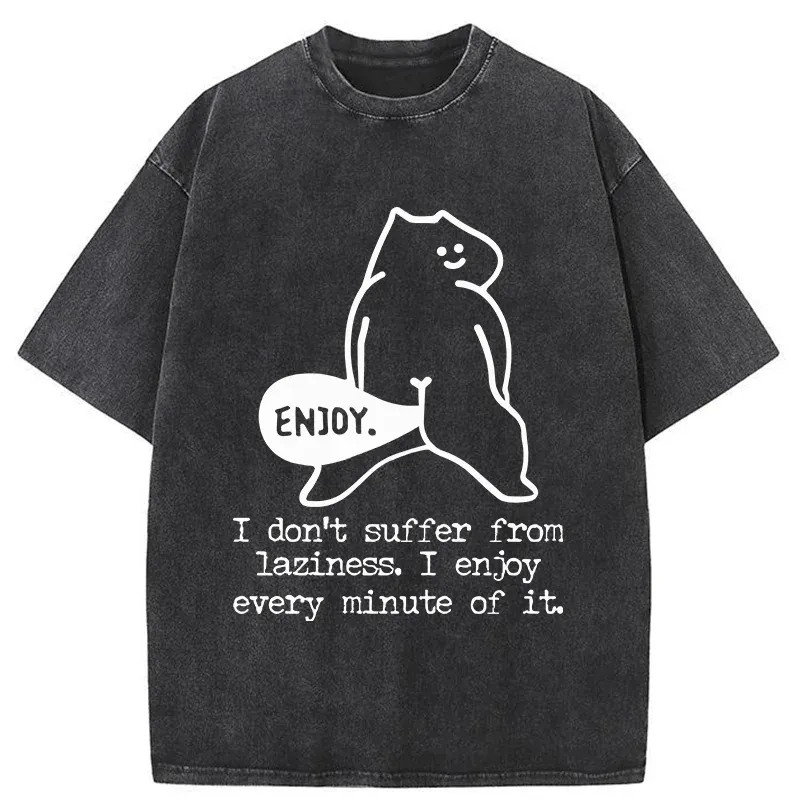Tokyo-Tiger Enjoy Every Minute Washed T-Shirt