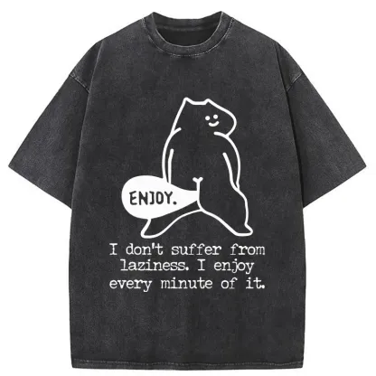Tokyo-Tiger Enjoy Every Minute Washed T-Shirt