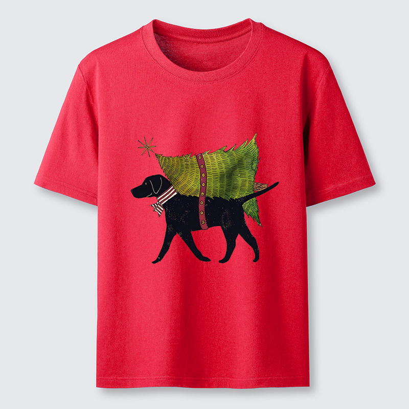 Tokyo-Tiger Dog Carrying Christmas Tree Classic T-Shirt