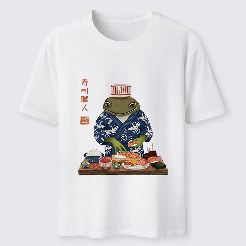 Tokyo-Tiger Frog Sushi Chef Classic T-Shirt