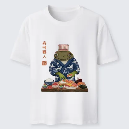 Tokyo-Tiger Frog Sushi Chef Classic T-Shirt