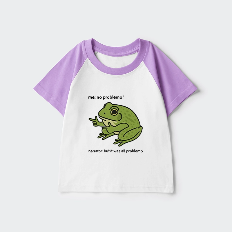 Tokyo-Tiger Stupid Frog Meme Kids Raglan T-shirt