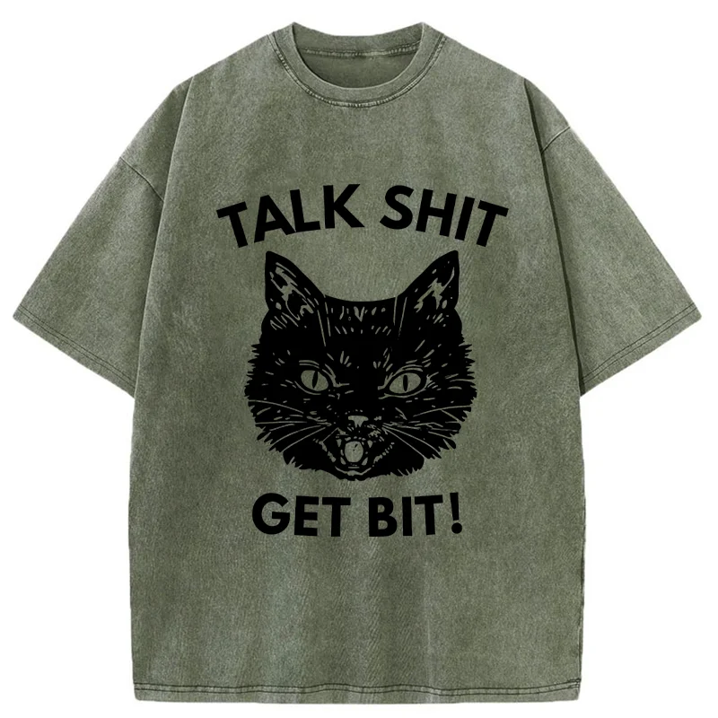 Tokyo-Tiger Consequences Of Talking Nonsense Washed T-Shirt