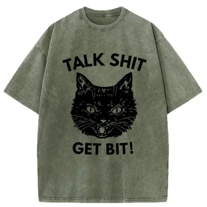 Tokyo-Tiger Consequences Of Talking Nonsense Washed T-Shirt