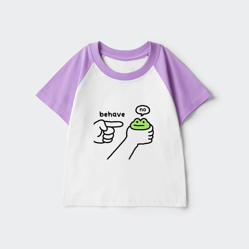 Tokyo-Tiger Dishonest Frog Kids Raglan T-shirt