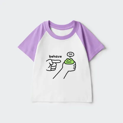 Tokyo-Tiger Dishonest Frog Kids Raglan T-shirt