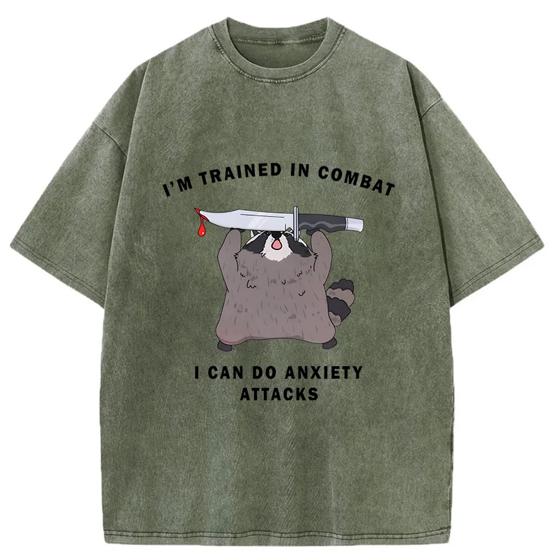 Tokyo-Tiger Coping With Anxiety Washed T-Shirt